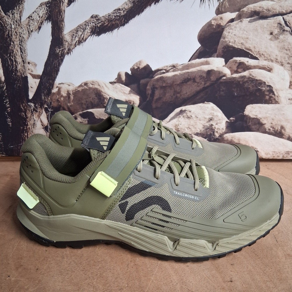 Adidas Five Ten Trailcross CL Mountain Bike Shoes Mens 8 Olive Green GZ9282 NICE
